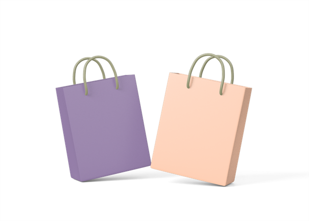 Free Sacolas de compras  3D Icon