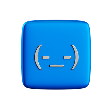 Free Sad Emote Button  3D Icon