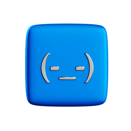 Free Sad Emote Button  3D Icon