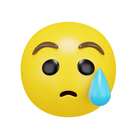 Free Sad Face  3D Emoji