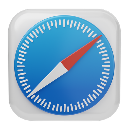 Free Safari iOS  3D Icon