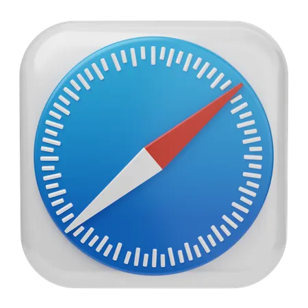 Free Safari iOS  3D Icon