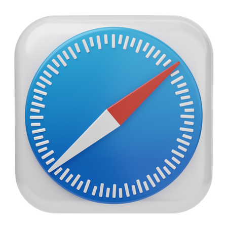 Free Safari Ios  3D Icon