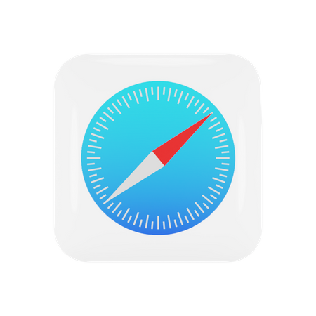 Free Safari Web Browser  3D Icon