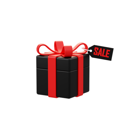 Free Sale Gift Box  3D Icon