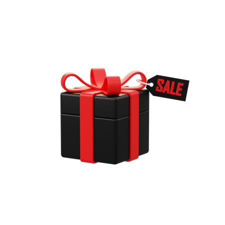 Free Sale Gift Box  3D Icon