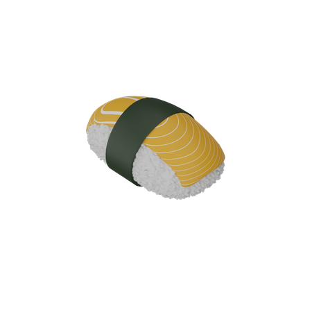 Free Salmon Nigiri Sushi  3D Icon