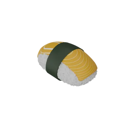 Free Salmon Nigiri Sushi  3D Icon