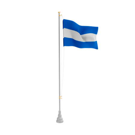Free Le Salvador  3D Flag