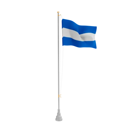 Free Le Salvador  3D Flag