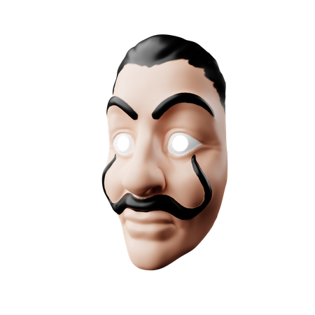 Free Salvador Dali Mask  3D Icon