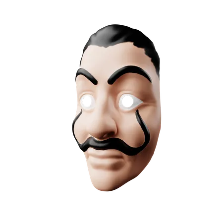 Free Salvador Dali Mask  3D Illustration