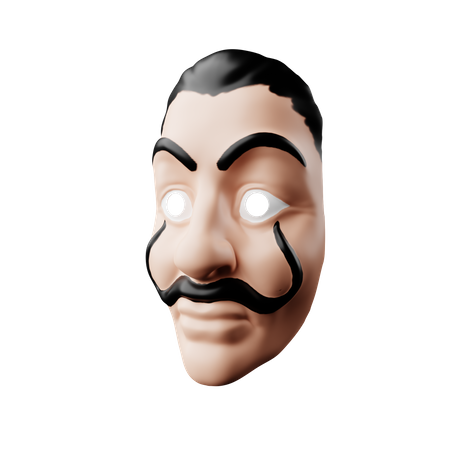 Free Salvador-Dali-Maske  3D Illustration