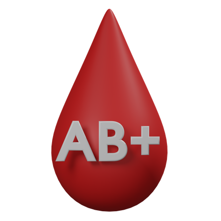 Free Sang ab positif  3D Icon