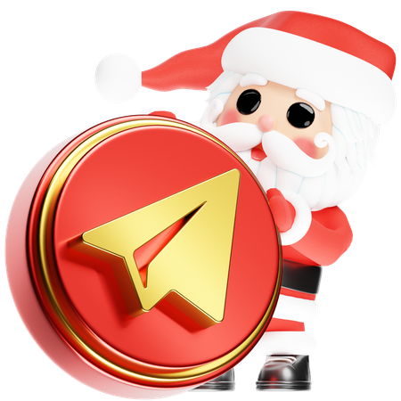 Free Papai Noel com Telegrama de Natal  3D Icon