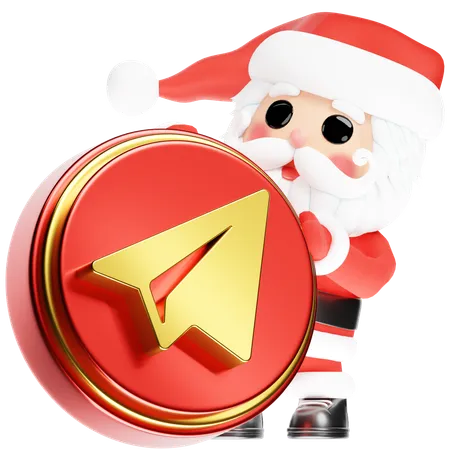 Free Papai Noel com Telegrama de Natal  3D Icon