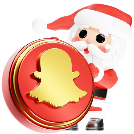 Free Santa Calus con Snapchat navideño  3D Icon