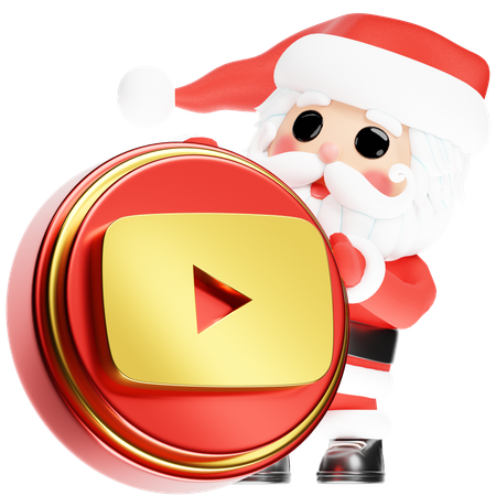 Free Papá Noel Calus con Navidad Youtube  3D Icon