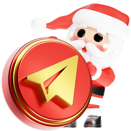 Free Santa Calus con Telegrama de Navidad  3D Icon