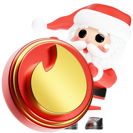 Free Santa Calus mit Weihnachts-Tinder  3D Icon