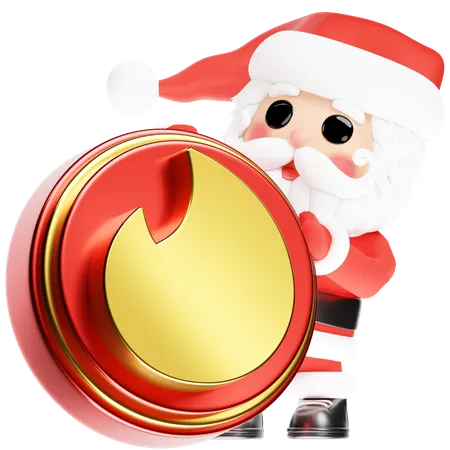 Free Santa Calus mit Weihnachts-Tinder  3D Icon