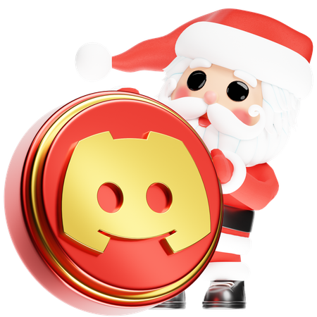 Free Santa Calus with Christmas Discord  3D Icon