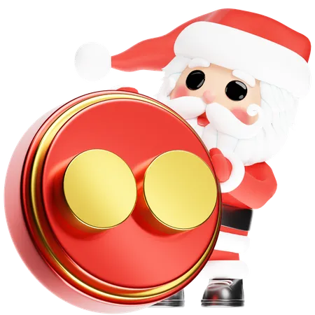 Free Santa Calus with Christmas Flickr  3D Icon