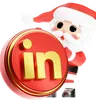 Santa Calus with Christmas Linkedin