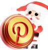 Santa Calus with Christmas Pinterest