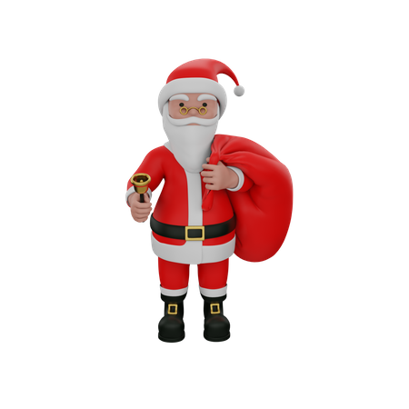 Free Santa Claus  3D Illustration