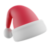 santa hat 3d logos