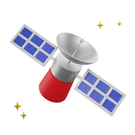 Free Satellite  3D Icon
