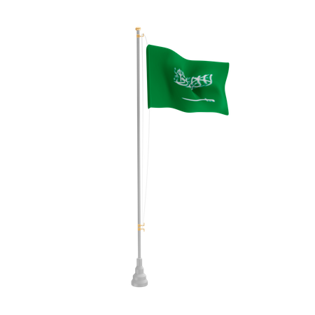 Free Saudi Arabia  3D Flag