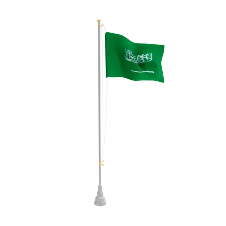 Free Saudi Arabia  3D Flag