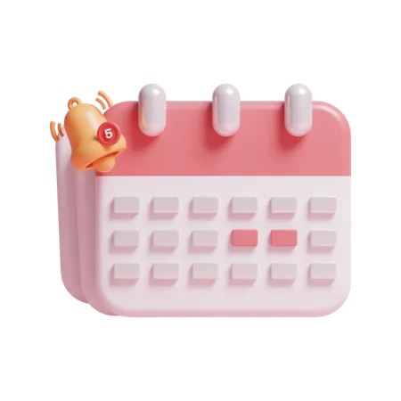 Free Schedule Notification  3D Icon