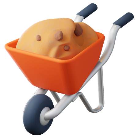 Free Schubkarre  3D Icon