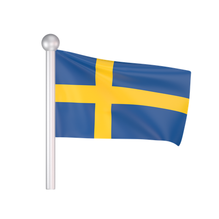 Free Schweden Flagge  3D Icon