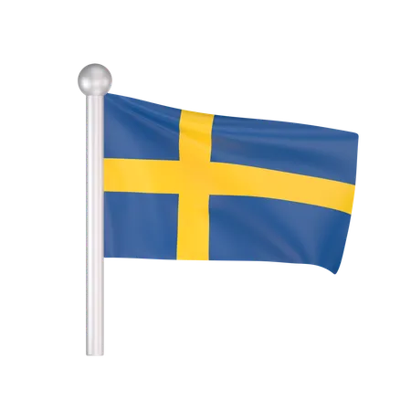 Free Schweden Flagge  3D Icon