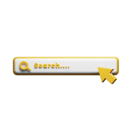 Free Search Bar  3D Icon