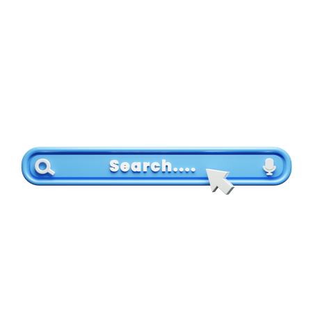 Free Search Bar  3D Icon