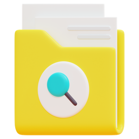 Free Search Folder  3D Icon