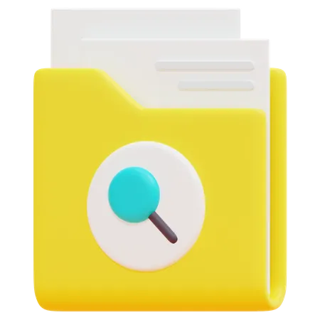 Free Search Folder  3D Icon