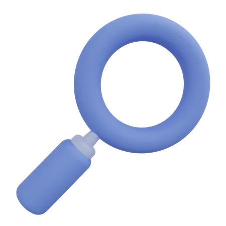 Free Search Magnifying Glass 3D Icon