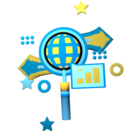 Free Search Network  3D Icon