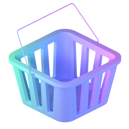 Free Seau à provisions vide  3D Icon
