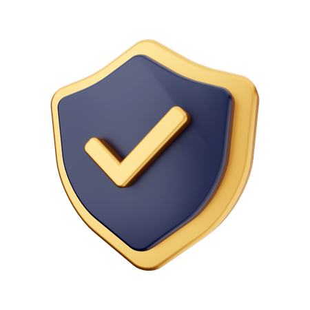 Free Secure Shield  3D Icon