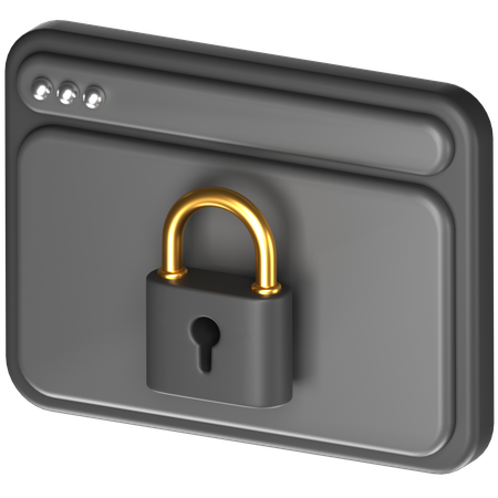 Free Secure Web  3D Icon