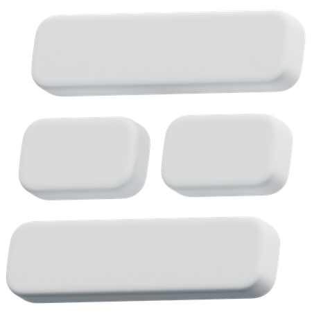 Free Segmented Card Layout  3D Icon