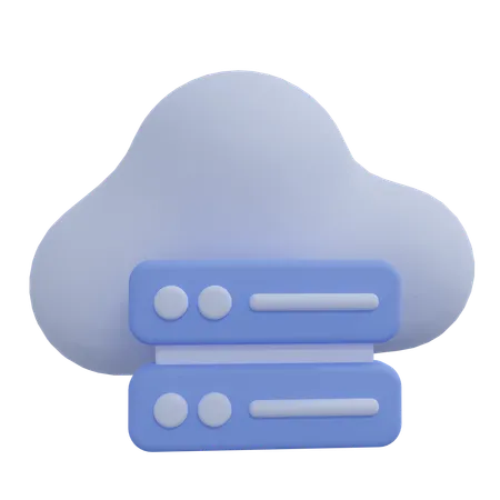 Free Serveur Cloud  3D Icon