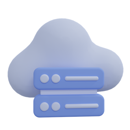 Free Servidor em nuvem  3D Icon